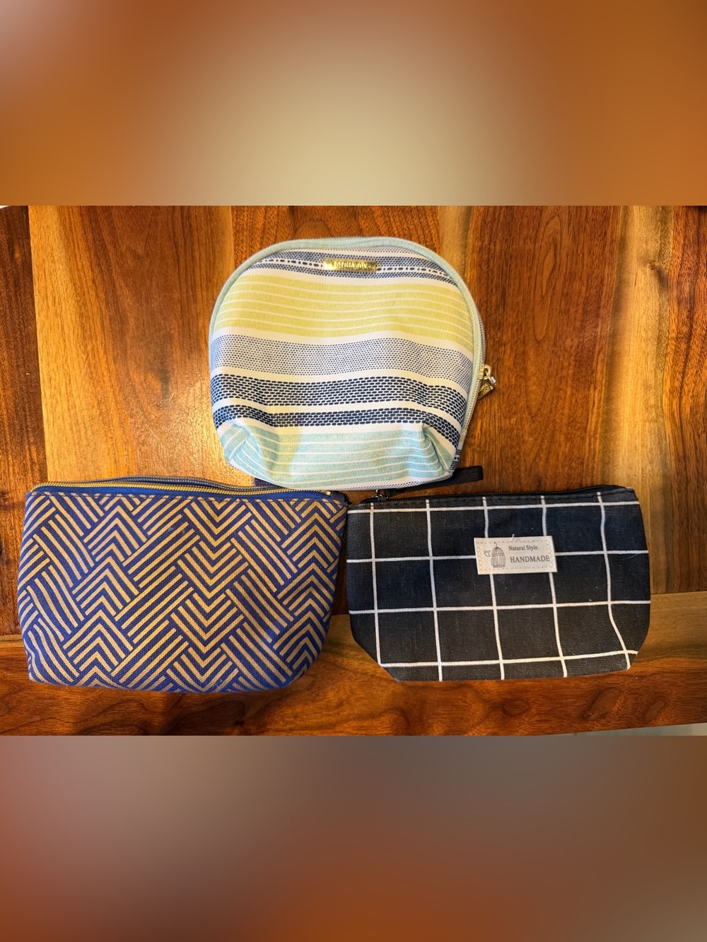 3 makeup/travel pouches
